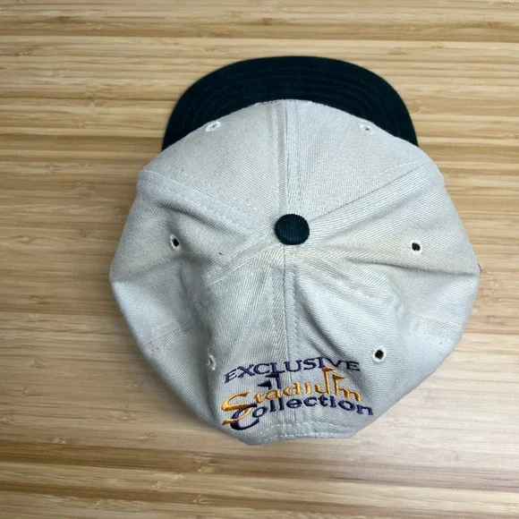 New Era Super Bowl XXX 1996 Vintage Hat Steelers vs Cowboys Cream Green 90s OSFA - Picture 5 of 8